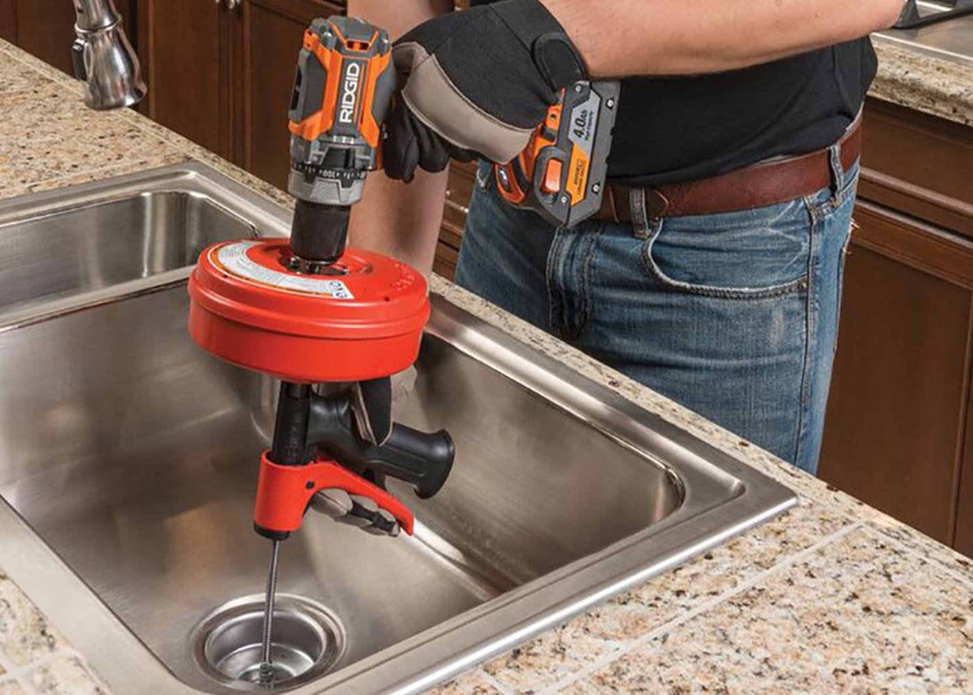 Professional drain cleaning service